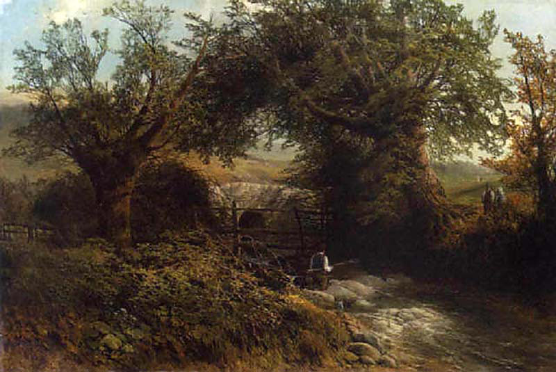 Anglers on the Stream Bank